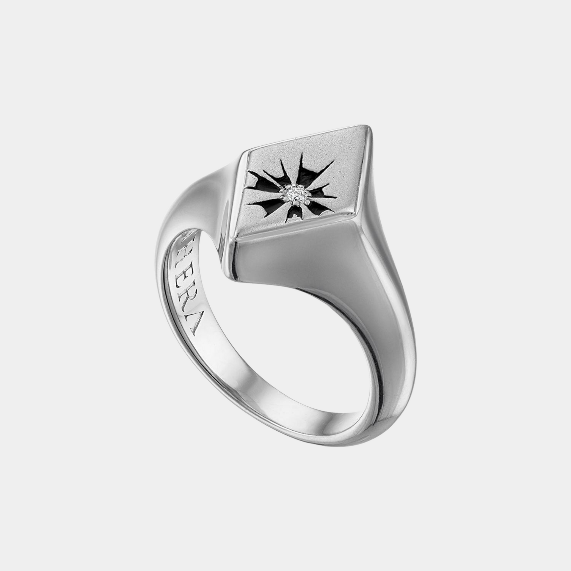 Aethera Diamond Signet Ring